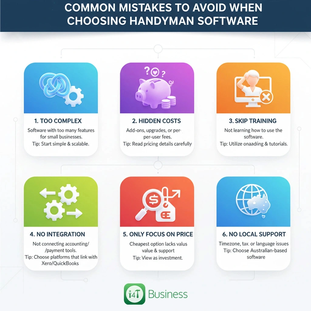 Common Mistakes to Avoid When Choosing Handyman Software