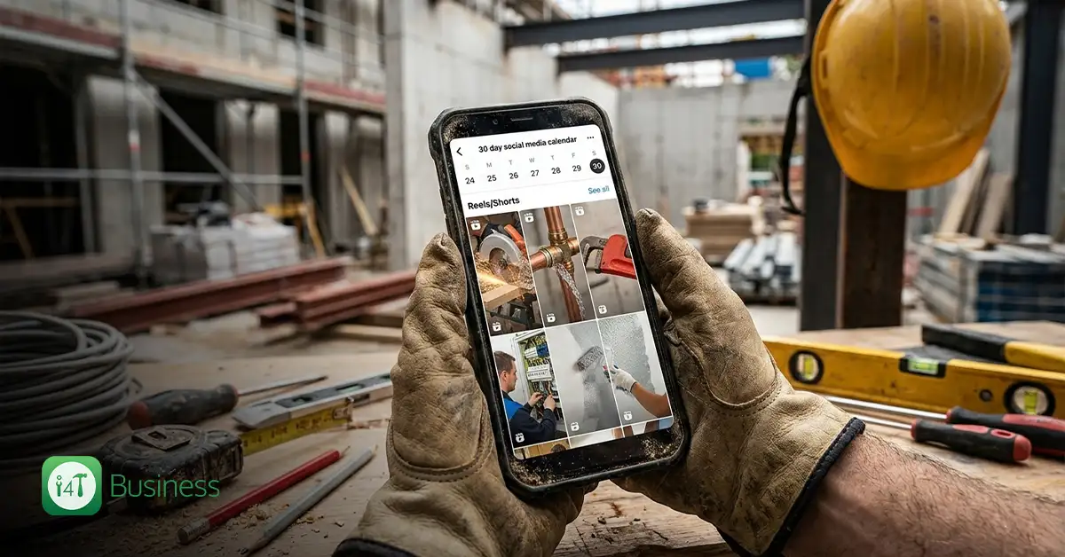 Social Media for Tradies: A 30-Day Content Plan (Reels/Shorts) Using Real Job Photos