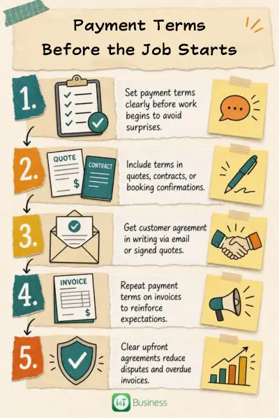 payment terms before the job starts