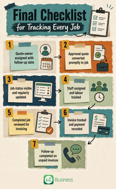i4T Business - Final Checklist for Tracking Every Job